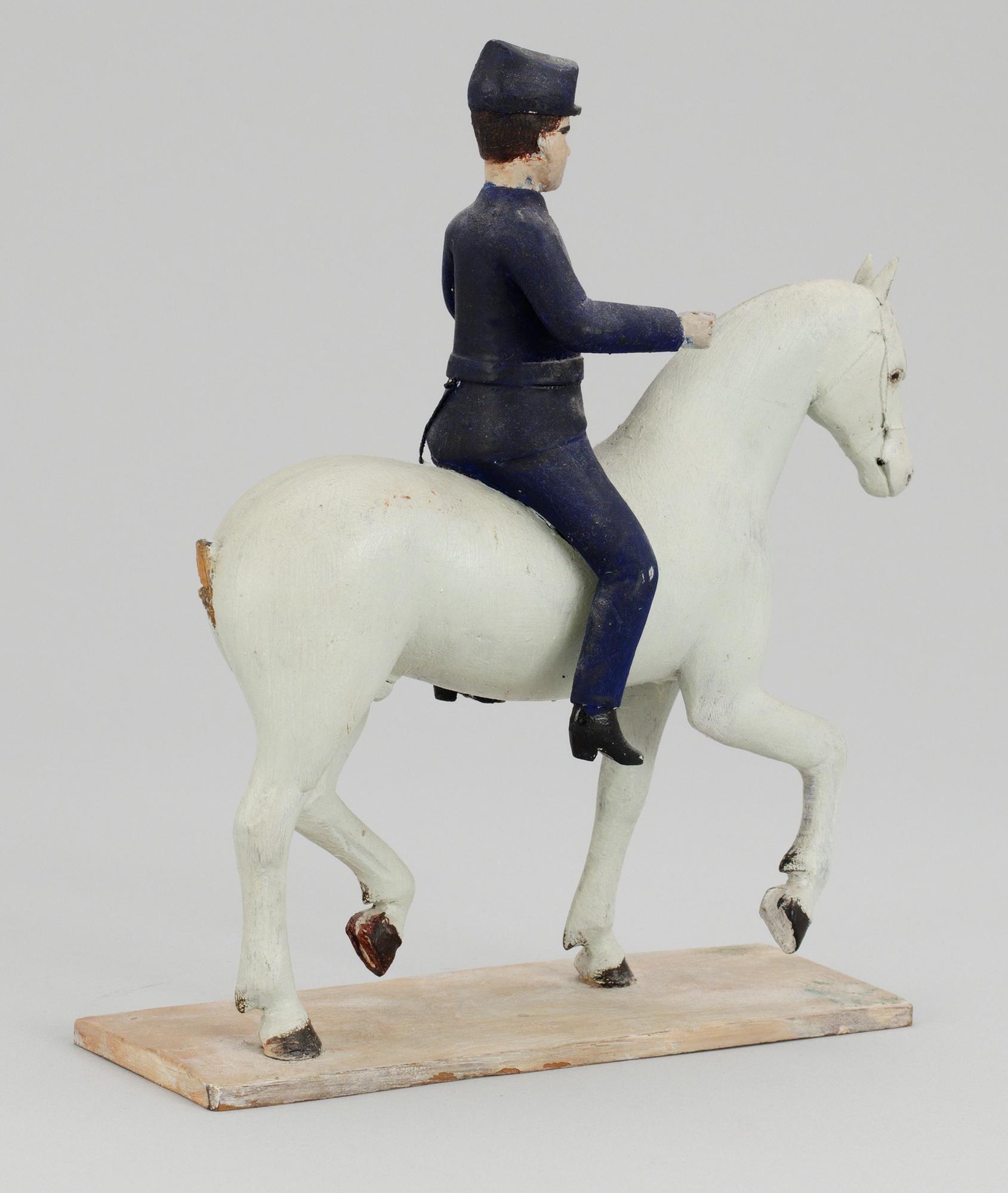 HÄST MED RYTTARE. 1900-talets första hälft.