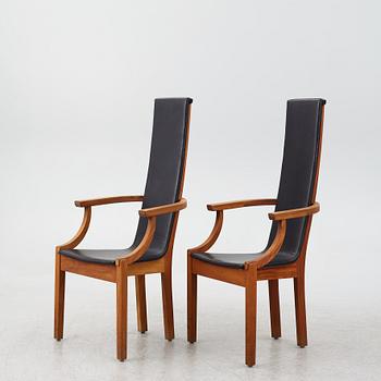 Leo Johansson,  a pair of 'Diabas' armchairs, Eje Ström AB, circa 2000.