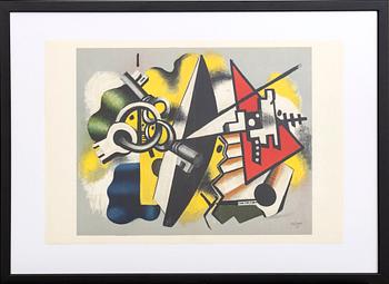 FERNAND LÉGER, lithograph in colours after.