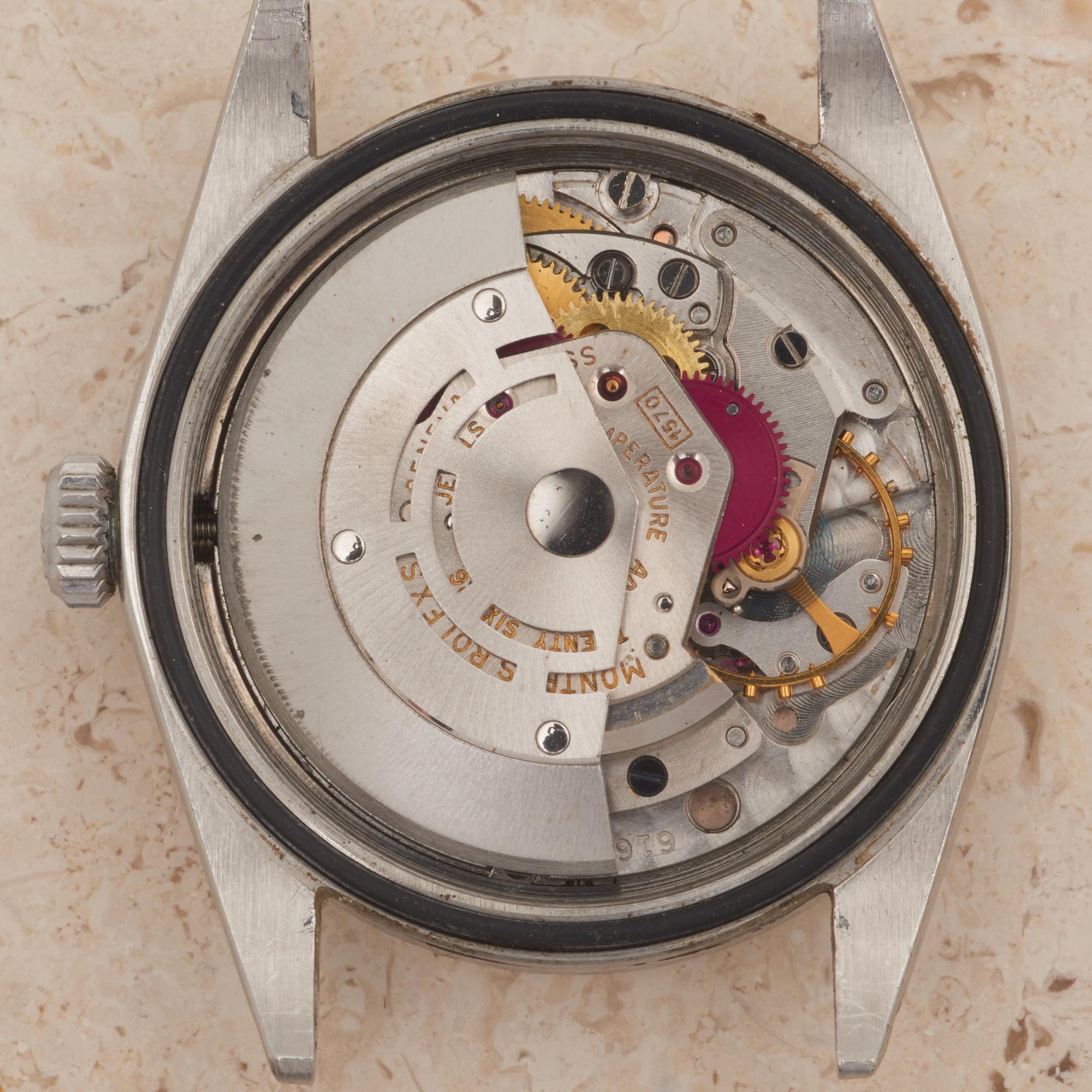ROLEX, Oyster Perpetual, Explorer, Chronometer, "Gilt dial", wristwatch, 36 mm,