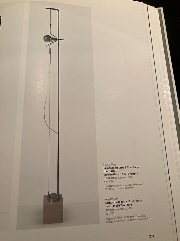 Angelo Lelli, a floor lamp, model "14069", Arredoluce, Italy, ca. 1969.