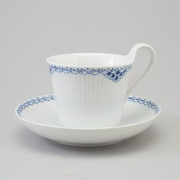 ROYAL COPENHAGEN, mat-, kaffe- och teservis, porslin, 44 delar, porslin, "Musselmalet", Danmark.