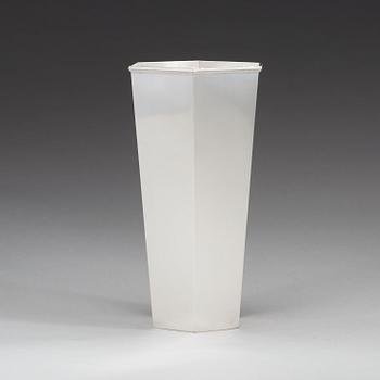 Wiwen Nilsson, a hexagonal sterling vase, Lund 1948.