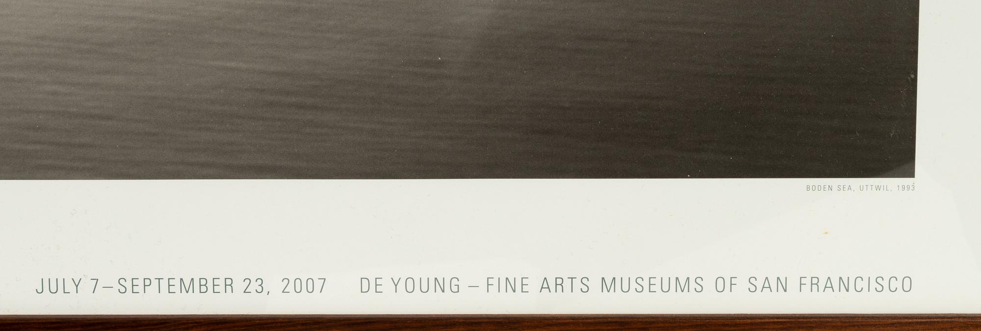 Hiroshi Sugimoto, offset/affisch, for De Young fine arts museum San Francisco, 2007.