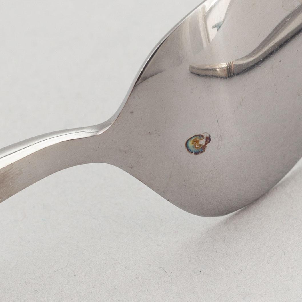 A twelve piece silver dessert cutlery set, Mema, Linköping, Sweden, 1970.