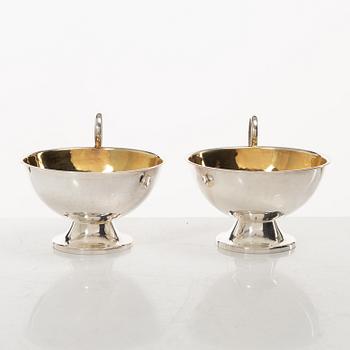 Punch mugs, 12 pcs, silver, Cesons, Gothenburg 1970s.