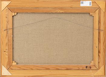 Bruno Karlsson, vy med fäbodar.