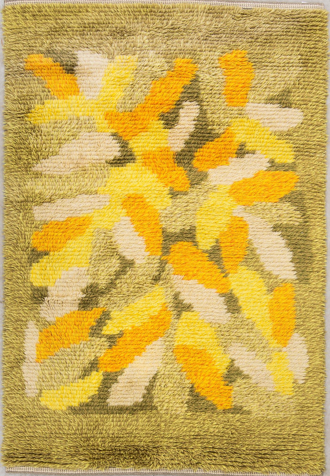 MATTA, rya handgjord, 1900-talets andra hälft. Ca 171 X 114 cm.