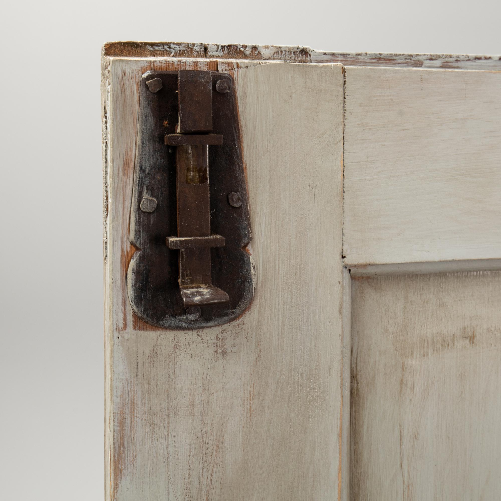 A painted cabinet, 19th Century.