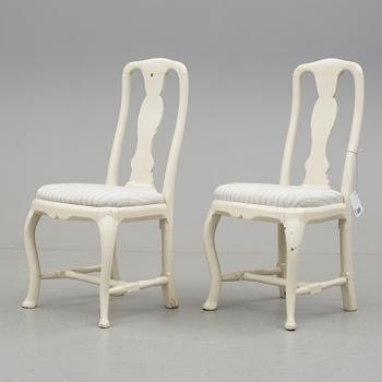 STOLAR, ett par, rokoko, 1700-tal.