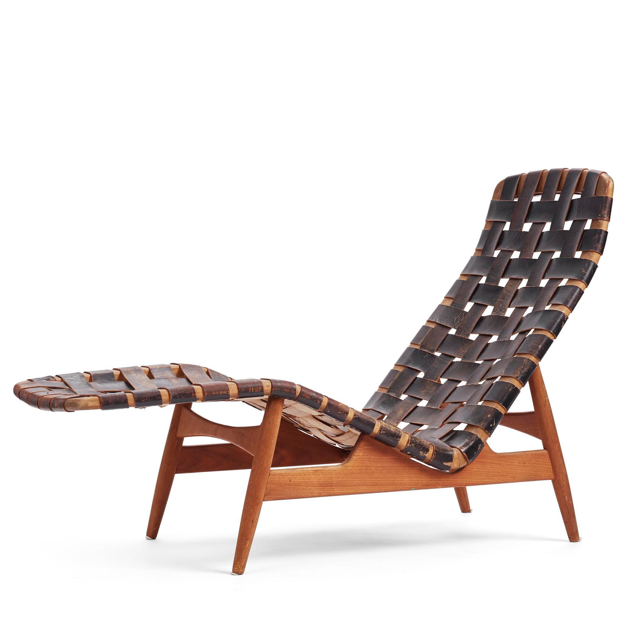 Arne Vodder, a teak lounge chair, Bovirke, Denmark, 1950s.