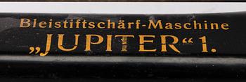 An early 20th century pencil sharpener , Bleistftschärf-Maschine, "Jupiter" 1. Germany.