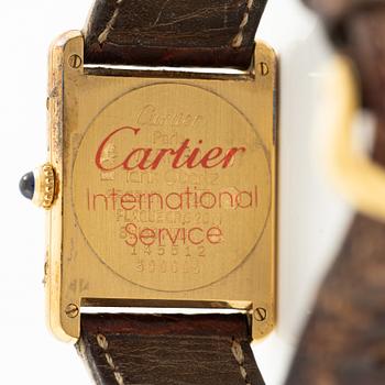must de CARTIER, Tank, wristwatch, 23.5 x 23.5 (31) mm.