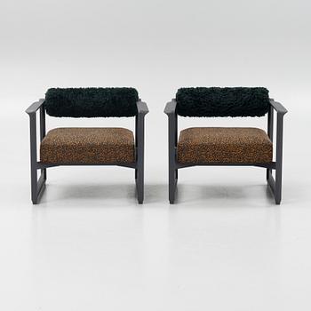 Konstantin Grcic, a pair of 'Brut' armchairs, Magis, Italy.