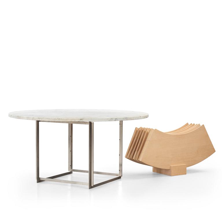 Poul Kjaerholm, a "PK-54" dining table, Fritz Hansen, Denmark, 2011.