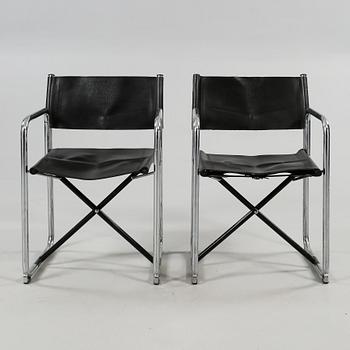 STOLAR, 2 st, "X75-2", Börge Lindau & Bo Lindekrantz, för Lammhults, 1900-talets andra hälft.