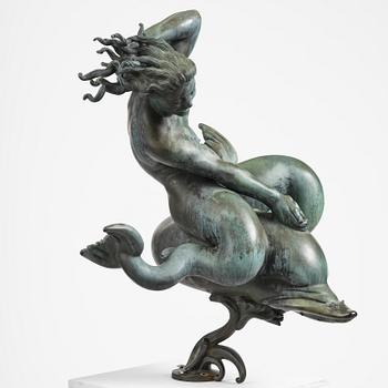 Carl Milles, "Solglitter" / "Najad på delfin" (Sunglitter / Naiad and dolphin).