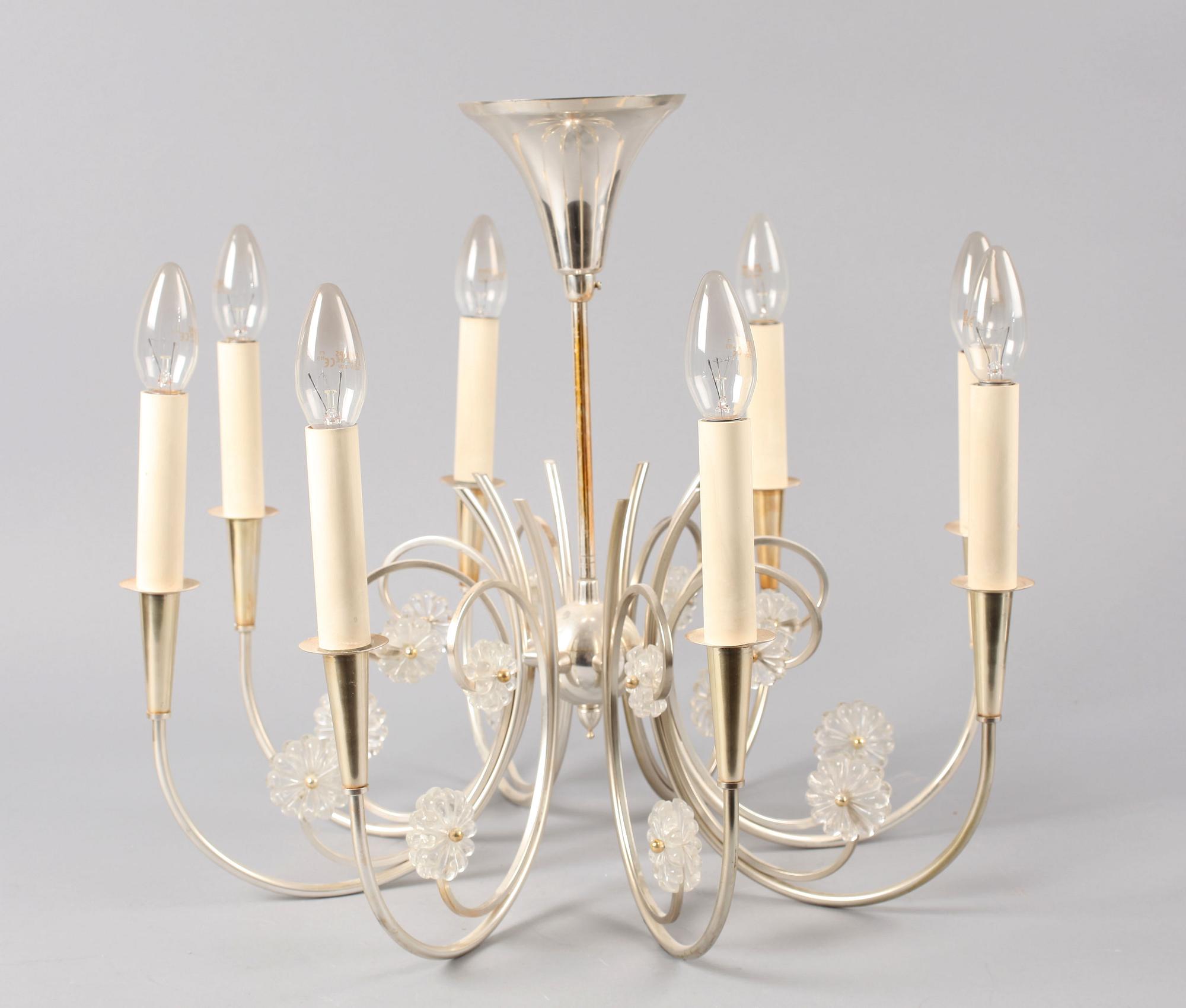 TAKKRONA, nysilver, 1900-tal, h ca 46.