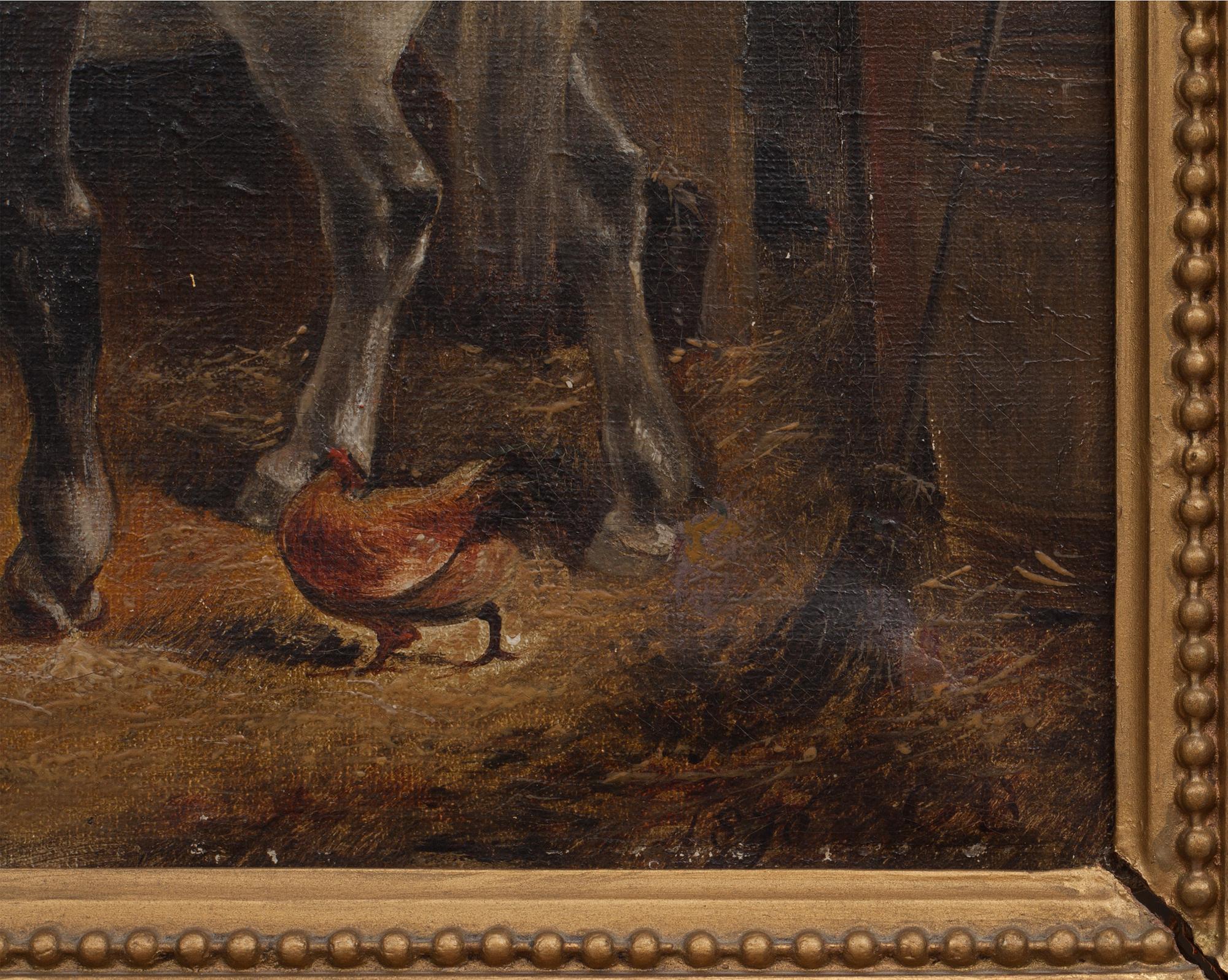 CAESAR BIMMERMANN, olja på dubblerad duk, monogramsignerad och daterad 1876.
