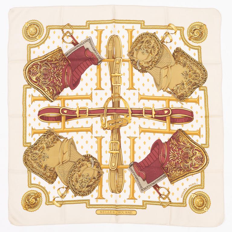 Hermès, scarf, "Selles a Housse".