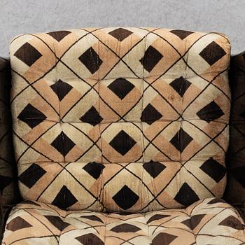 Alf Svensson & Yngvar Sandström, a pair of 'Form 8'/'Galaxy' easy chairs, Dux, 1970's.