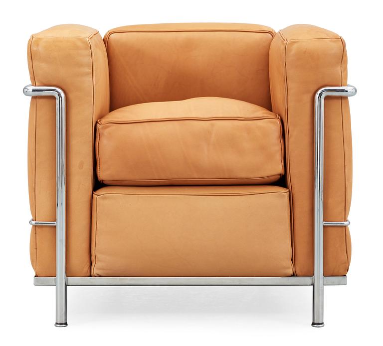 LE CORBUSIER, PIERRE JEANNERET & CHARLOTTE PERRIAND, fåtölj, "LC-2", Cassina, Italien.