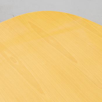 Bruno Mathsson & Piet Hein, a beech 'Superellips' coffee table, Fritz Hansen, Denmark, 1989.