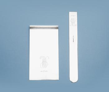 519. Wiwen Nilsson, A set of Wiwen Nilsson sterling padholder and letter-opener, Lund 1939.