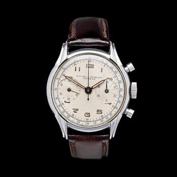 HERRARMBANDSUR, chronograf, Baume & Mercier, Genéve, 1940/50-tal.