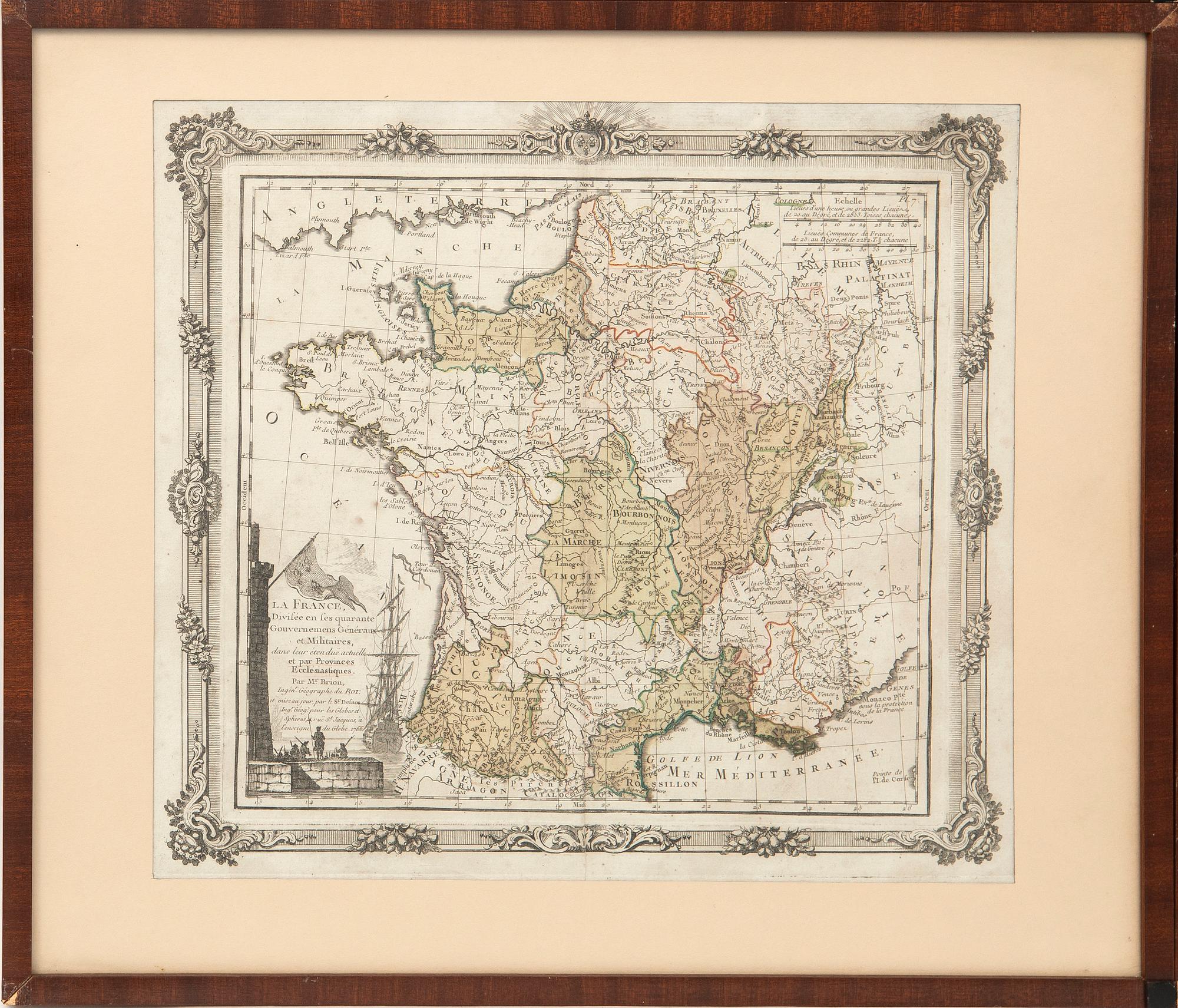 Maps of Europe, 8 pcs., 18th century, France.