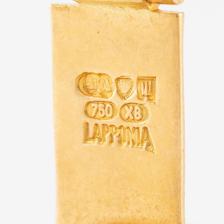 A pair of cufflinks Lapponia 18K gold, Finland 1999.