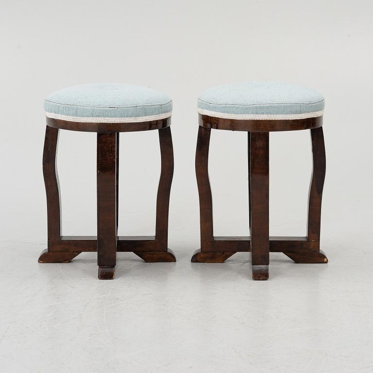 Pallar, ett par, Art Deco 1900-talets första hälft.