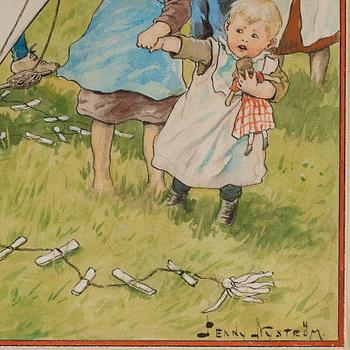 Jenny Nyström, "Ute på ängen" ur "Julkärfven 1904".