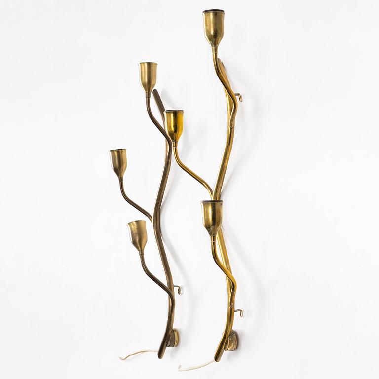 Vägglampor, ett par, Astra, Norge, 1900-talets mitt.