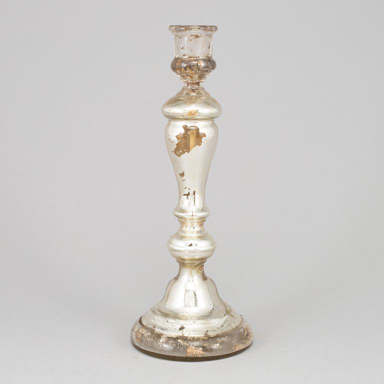 LJUSSTAKE, glas, 1800-tal.