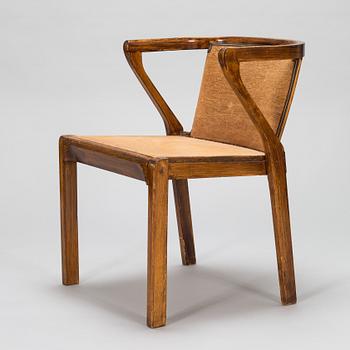 Alvar Aalto, karmstol, modell 2 för O.Y. Huonekalu- ja Rakennustyötehdas A.B. 1900-talets mitt.