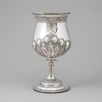 A silver goblet, William Spurrier, Birmingham, 1882.