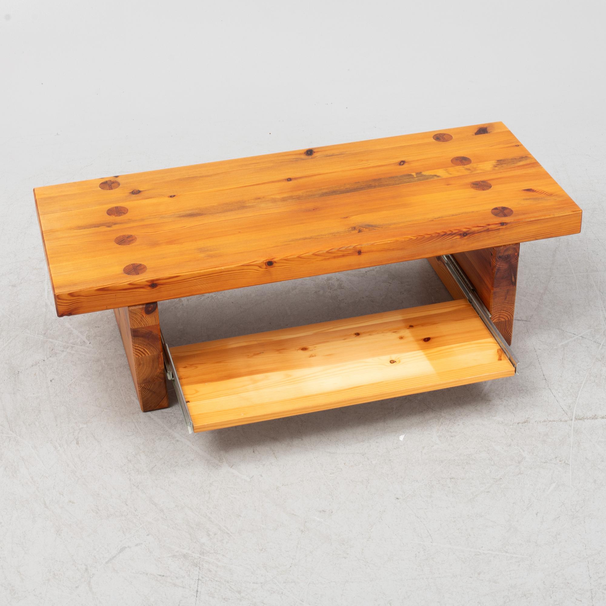 Roland Wilhelmsson, a pinewood bench, 1970s.