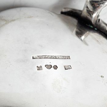 A Swedish silver cream jug, mark of A Bergengren, Lund 1937.