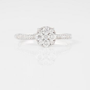RING, med briljantslipade diamanter ca 0.60 ct.