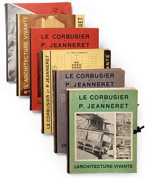 665. LE CORBUSIER et PIERRE JEANNERET, "L'Architecture Vivante", 6 vol.