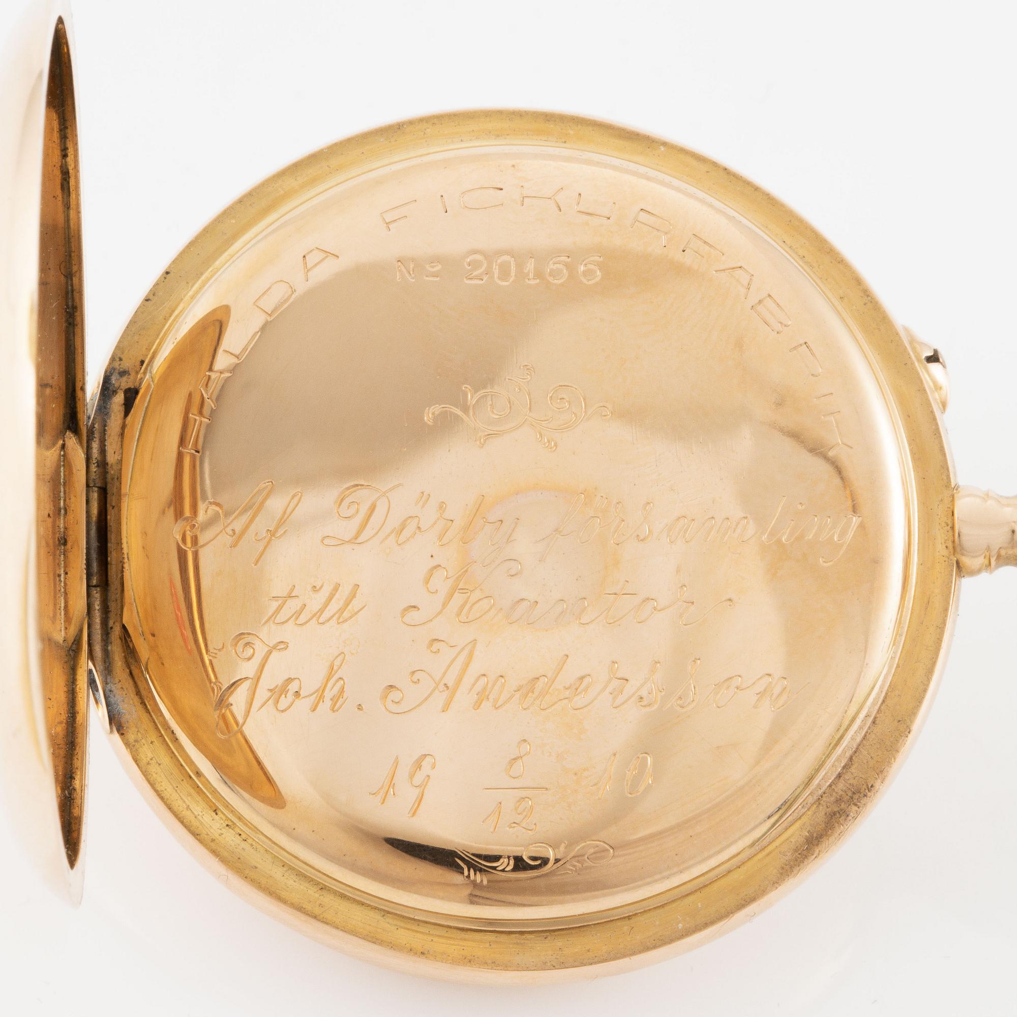Halda, pocket watch, 50 mm.