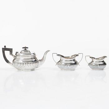 Teservis, 3 delar, silver, Hammond, Creake & Co (Saint Arnaud Creake) Sheffield, England 1919.