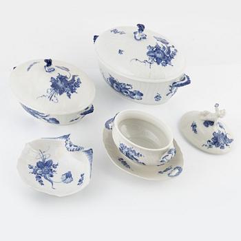 A 64-piece "Blue Flower" porcelain dinner service, Royal Copenhagen, Denmark.
