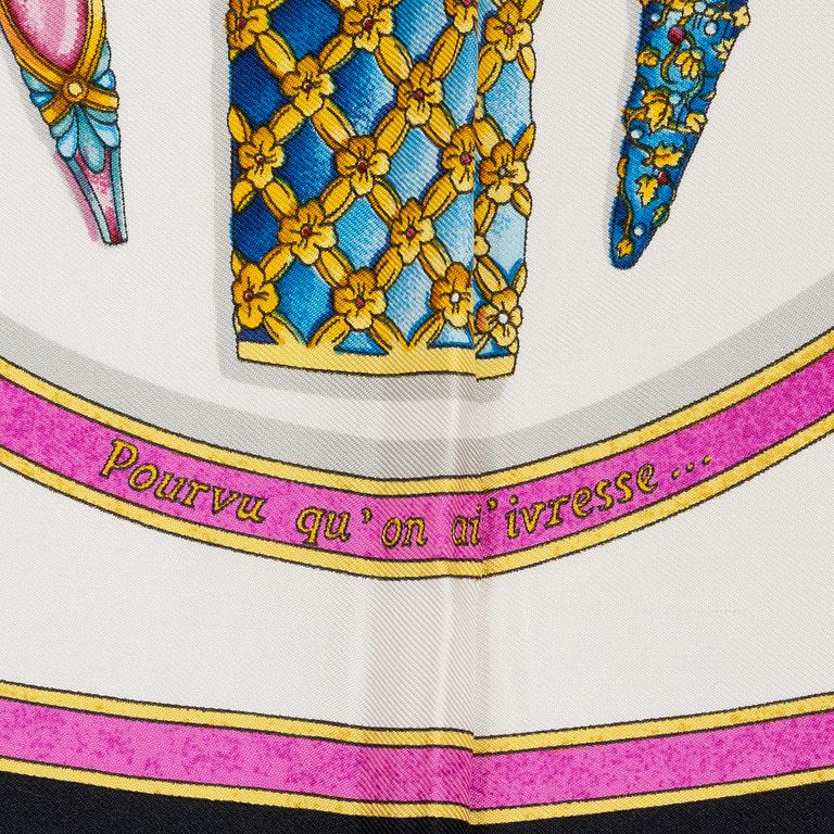 Hermès, scarf, "Qu'importe le flacon".