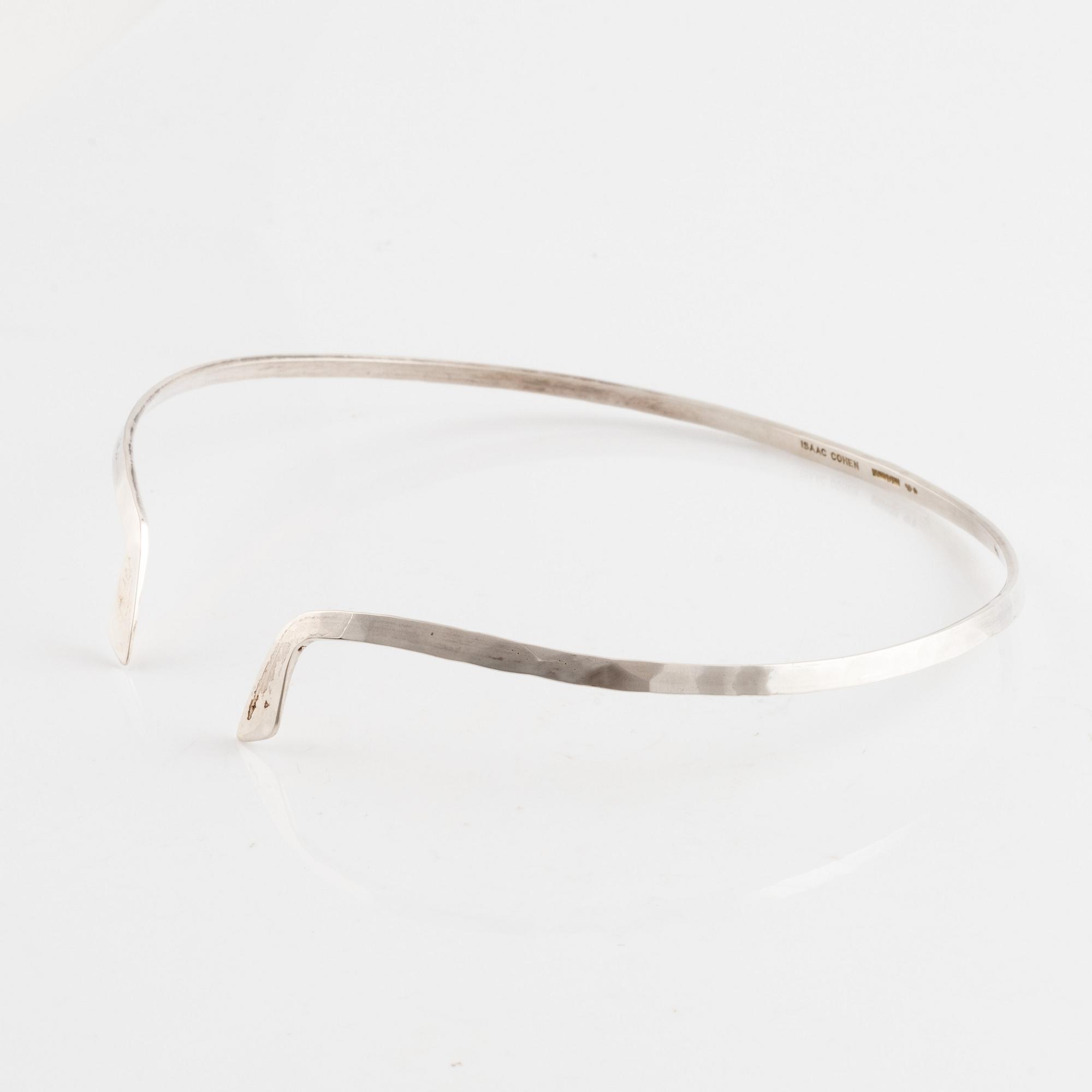 Isaac Cohen, silver necklace.