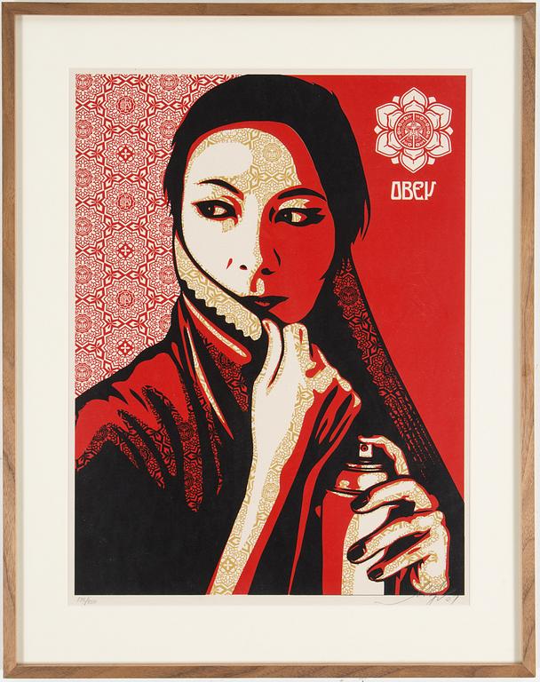 SHEPARD "OBEY" FAIREY, serigraph, "Commanda", signed and numbered 178/350.