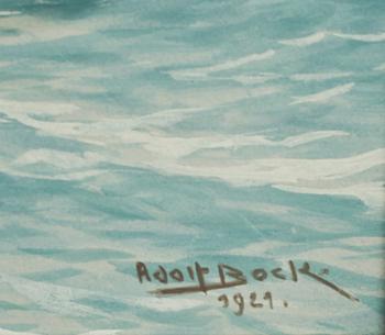 ADOLF BOCK, gouache, sign o dat- 1929.