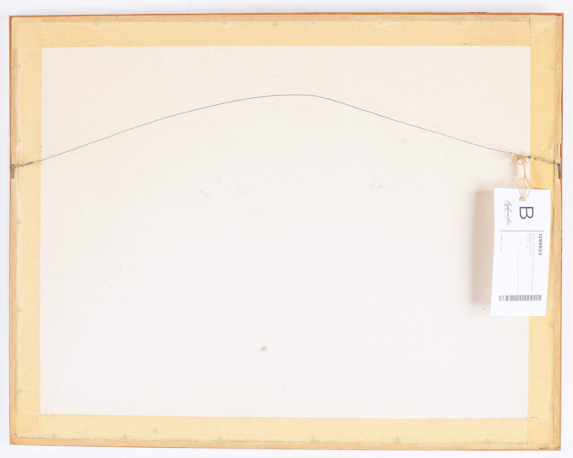 Philip von Schantz, lithograph in colours, 1977, signed 53/125.