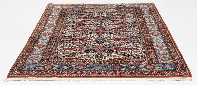 A semi-antique Ghom/Ardebil rug, c. 210 x 137 cm.